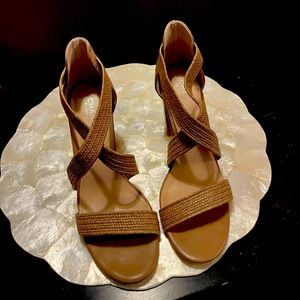 Charles by Charles David taupe sandal. 3.5” heel. Like new. Size 7.5